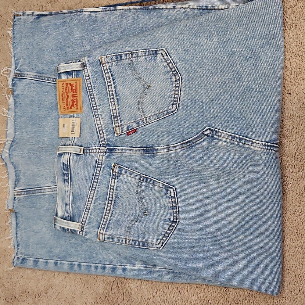 Levi's Light Blue Denim Maxi Skirt - Picture 9 of 12